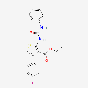 Ethyl 4-(4-fluorophenyl)-2-(phenylcarbamoylamino)thiophene-3-carboxylate