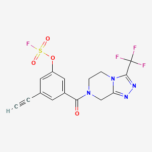 7-(3-Ethynyl-5-fluorosulfonyloxybenzoyl)-3-(trifluoromethyl)-6,8-dihydro-5H-[1,2,4]triazolo[4,3-a]pyrazine