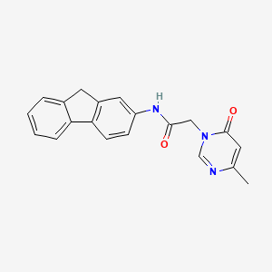 N-(9H-fluoren-2-yl)-2-(4-methyl-6-oxopyrimidin-1(6H)-yl)acetamide