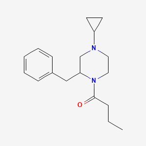1-(2-Benzyl-4-cyclopropylpiperazin-1-yl)butan-1-one