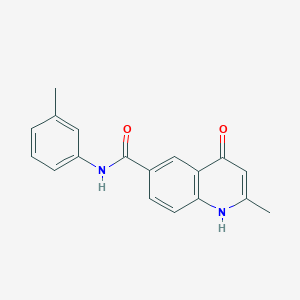 4-hydroxy-2-methyl-N-(m-tolyl)quinoline-6-carboxamide