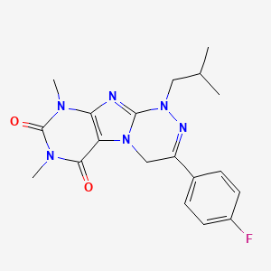 3-(4-fluorophenyl)-1-isobutyl-7,9-dimethyl-7,9-dihydro-[1,2,4]triazino[3,4-f]purine-6,8(1H,4H)-dione