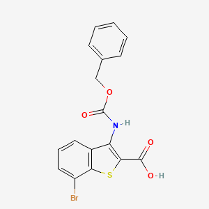 7-Bromo-3-(phenylmethoxycarbonylamino)-1-benzothiophene-2-carboxylic acid