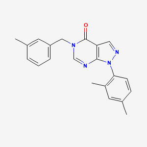 1-(2,4-Dimethylphenyl)-5-[(3-methylphenyl)methyl]pyrazolo[3,4-d]pyrimidin-4-one