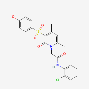 N-(2-chlorophenyl)-2-(3-((4-methoxyphenyl)sulfonyl)-4,6-dimethyl-2-oxopyridin-1(2H)-yl)acetamide