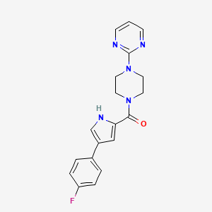 (4-(4-fluorophenyl)-1H-pyrrol-2-yl)(4-(pyrimidin-2-yl)piperazin-1-yl)methanone