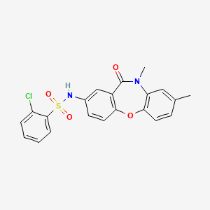 2-chloro-N-(8,10-dimethyl-11-oxo-10,11-dihydrodibenzo[b,f][1,4]oxazepin-2-yl)benzenesulfonamide