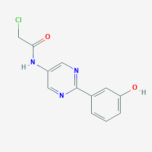 2-Chloro-N-[2-(3-hydroxyphenyl)pyrimidin-5-yl]acetamide