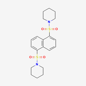 molecular formula C20H26N2O4S2 B2360032 1,5-Bis(piperidin-1-ylsulfonyl)naphthalene CAS No. 71863-28-0