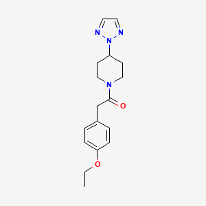 molecular formula C17H22N4O2 B2360103 1-(4-(2H-1,2,3-三唑-2-基)哌啶-1-基)-2-(4-乙氧基苯基)乙酮 CAS No. 2197580-48-4