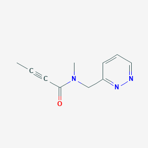 molecular formula C10H11N3O B2360170 N-Methyl-N-(pyridazin-3-ylmethyl)but-2-ynamide CAS No. 2411267-15-5
