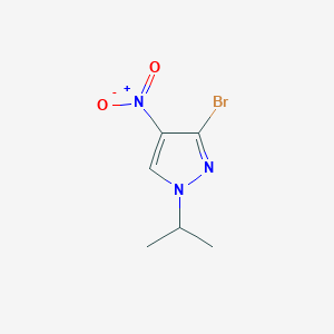 molecular formula C6H8BrN3O2 B2360230 3-Bromo-1-isopropyl-4-nitro-1H-pyrazole CAS No. 2054953-81-8