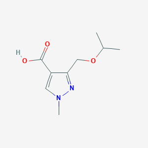 B2360332 3-(Isopropoxymethyl)-1-methyl-1H-pyrazole-4-carboxylic acid CAS No. 1975118-31-0