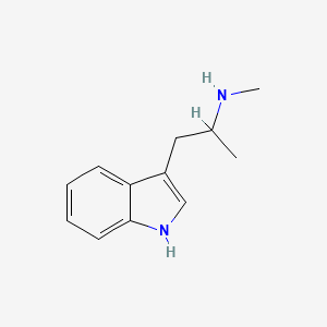 molecular formula C12H16N2 B2360352 1-(1H-indol-3-yl)-N-methylpropan-2-amine CAS No. 299-24-1