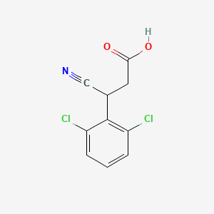 3-(2,6-Dichlorophenyl)-3-cyanopropanoic acid