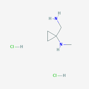 1-(Aminomethyl)-N-methylcyclopropan-1-amine;dihydrochloride