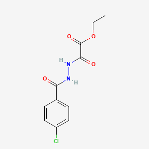 molecular formula C11H11ClN2O4 B2360408 Ethyl 2-[2-(4-chlorobenzoyl)hydrazino]-2-oxoacetate CAS No. 68496-99-1