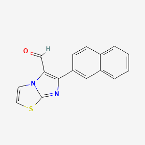 B2360455 6-(2-Naphthyl)imidazo[2,1-b][1,3]thiazole-5-carbaldehyde CAS No. 562813-85-8