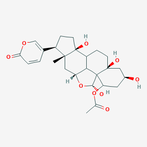 [(2R,4R,6R,7R,10S,14S,16S,18R)-2,10,14,16-Tetrahydroxy-6-methyl-7-(6-oxopyran-3-yl)-3-oxapentacyclo[9.7.1.01,14.04,19.06,10]nonadecan-18-yl] acetate