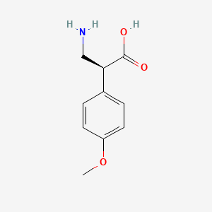 molecular formula C10H13NO3 B2360570 (2S)-3-amino-2-(4-methoxyphenyl)propanoic acid CAS No. 293731-68-7