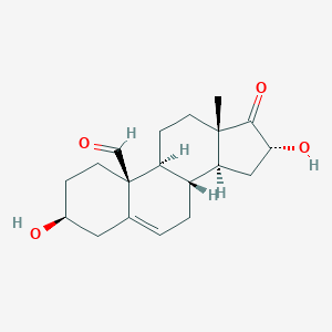 molecular formula C13H16O2 B236066 3,16-Dihydroxyandrost-5-ene-17,19-dione CAS No. 131061-48-8