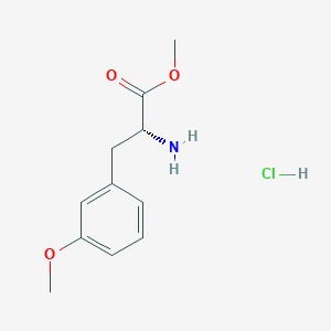 molecular formula C11H16ClNO3 B2360748 3-Methoxy-D-phenylalanine methyl ester hydrochloride CAS No. 1391507-80-4