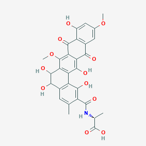 molecular formula C16H17N3.ClH B236079 普拉地霉素N CAS No. 129051-64-5
