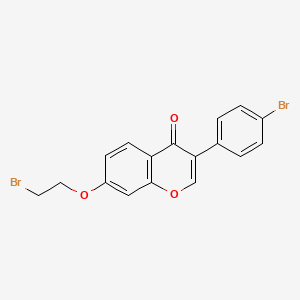 molecular formula C17H12Br2O3 B2360911 7-(2-bromoethoxy)-3-(4-bromophenyl)-4H-chromen-4-one CAS No. 903206-63-3