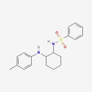 molecular formula C19H24N2O2S B2360984 N-(2-(p-tolylamino)cyclohexyl)benzenesulfonamide CAS No. 59541-72-9
