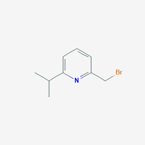molecular formula C9H12BrN B2361040 2-(Bromomethyl)-6-(propan-2-yl)pyridine CAS No. 442910-36-3