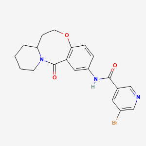 5-bromo-N-(6-oxo-2,3,4,12,13,13a-hexahydro-1H-pyrido[2,1-d][1,5]benzoxazocin-8-yl)pyridine-3-carboxamide