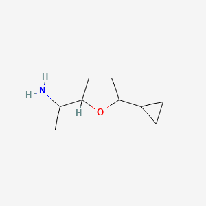 1-(5-Cyclopropyloxolan-2-yl)ethanamine