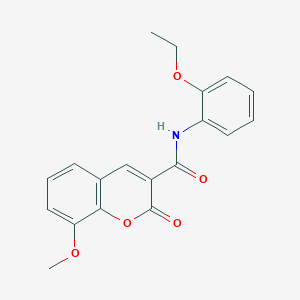 molecular formula C19H17NO5 B2361157 N-(2-ethoxyphenyl)-8-methoxy-2-oxo-2H-chromene-3-carboxamide CAS No. 309725-98-2