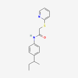 molecular formula C17H20N2OS B2361193 N-(4-(sec-butyl)phenyl)-2-(2-pyridinylsulfanyl)acetamide CAS No. 256955-15-4