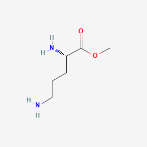 molecular formula C6H14N2O2 B2361214 (S)-Methyl 2,5-diaminopentanoate CAS No. 40216-82-8; 6384-10-7