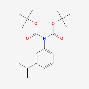 molecular formula C19H29NO4 B2361236 tert-Butyl N-[(tert-butoxy)carbonyl]-N-(3-isopropylphenyl)carbamate CAS No. 2365419-67-4