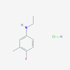 molecular formula C9H13ClFN B2361271 N-ethyl-4-fluoro-3-methylaniline hydrochloride CAS No. 2089258-38-6
