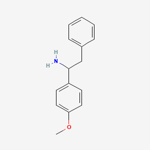 molecular formula C15H17NO B2361276 1-(4-Methoxyphenyl)-2-phenylethan-1-amine CAS No. 42825-59-2