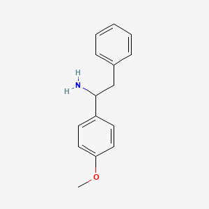 B2361276 1-(4-Methoxyphenyl)-2-phenylethan-1-amine CAS No. 42825-59-2