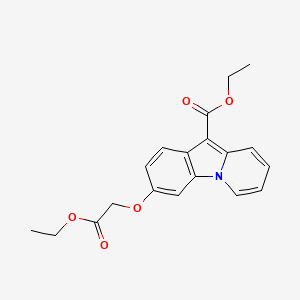 molecular formula C19H19NO5 B2361342 Ethyl 3-(2-ethoxy-2-oxoethoxy)pyrido[1,2-a]indole-10-carboxylate CAS No. 478067-92-4