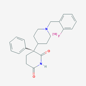 molecular formula C23H25FN2O2 B236135 2-Fluorodexetimide CAS No. 131948-18-0