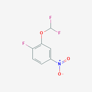 molecular formula C7H4F3NO3 B2361365 2-(Difluoromethoxy)-1-fluoro-4-nitrobenzene CAS No. 97963-50-3