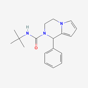molecular formula C18H23N3O B2361396 N-(tert-butyl)-1-phenyl-3,4-dihydropyrrolo[1,2-a]pyrazine-2(1H)-carboxamide CAS No. 899959-56-9