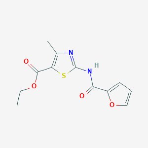 molecular formula C12H12N2O4S B2361433 Ethyl 2-(furan-2-carboxamido)-4-methylthiazole-5-carboxylate CAS No. 313252-42-5