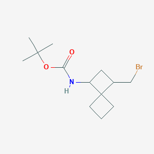 molecular formula C13H22BrNO2 B2361467 Tert-butyl N-[1-(bromomethyl)spiro[3.3]heptan-3-yl]carbamate CAS No. 2580202-47-5