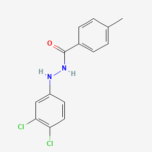molecular formula C14H12Cl2N2O B2361526 N'-(3,4-dichlorophenyl)-4-methylbenzohydrazide CAS No. 326018-49-9