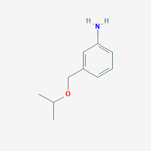 molecular formula C10H15NO B2361565 3-(Isopropoxymethyl)aniline CAS No. 83751-42-2