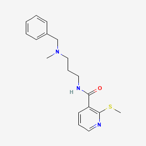 molecular formula C18H23N3OS B2361622 N-{3-[benzyl(methyl)amino]propyl}-2-(methylsulfanyl)pyridine-3-carboxamide CAS No. 1197708-25-0