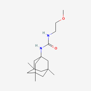 molecular formula C17H30N2O2 B2361667 N-(2-methoxyethyl)-N'-(3,5,7-trimethyl-1-adamantyl)urea CAS No. 690695-88-6