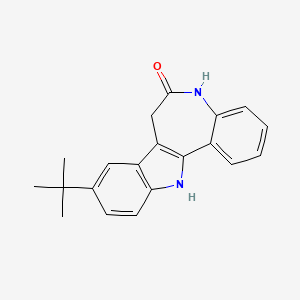 molecular formula C20H20N2O B2361678 9-(tert-Butyl)-7,12-dihydrobenzo[2,3]azepino[4,5-b]indol-6(5H)-one CAS No. 1169705-95-6